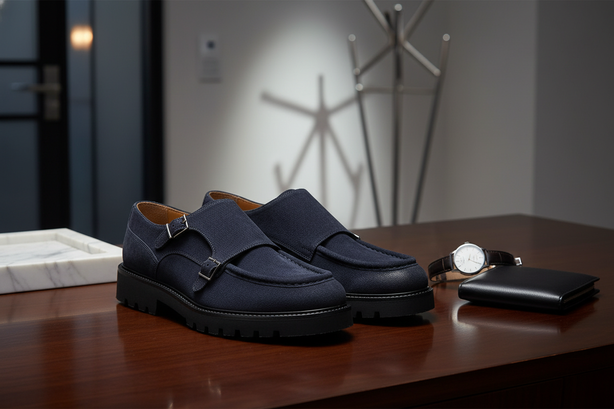 Schuhkarton mit dem Gianni & Armando Logo für Double Monk Schuhe