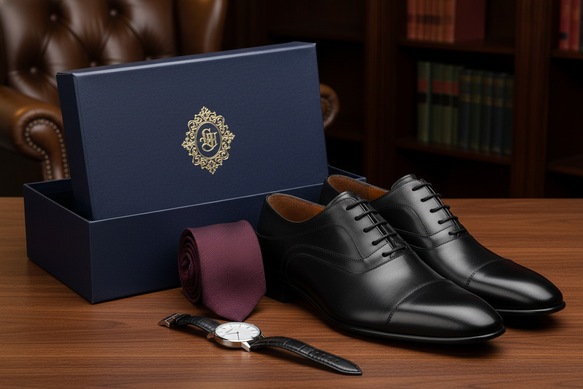 Nahaufnahme der weichen Lederinnenausstattung der Business-Schuhe.