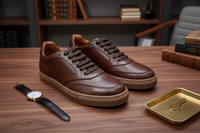 Gianni und Armando Leder Sneakers Terracotto 0806