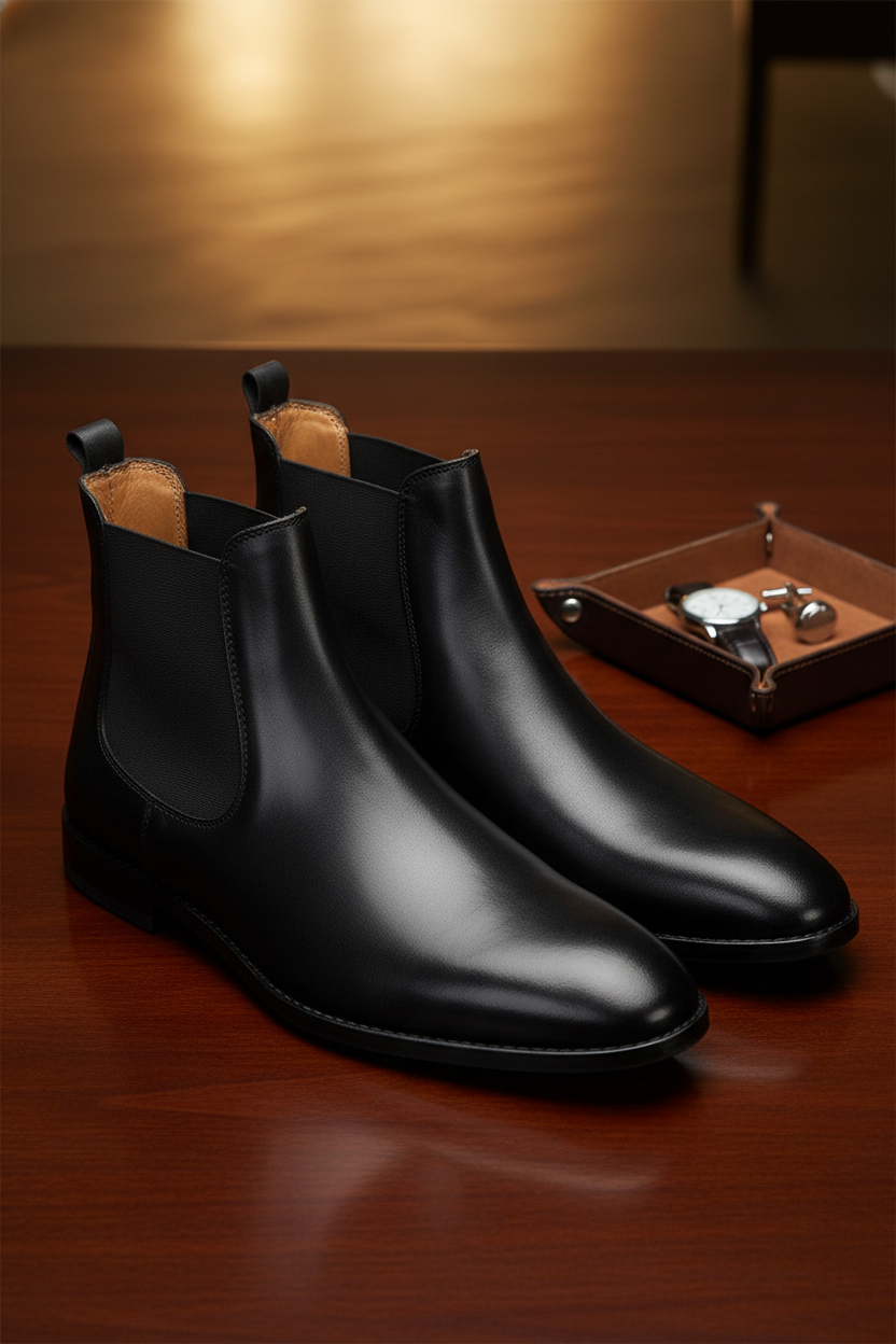 Logo von Gianni & Armando auf stilvollem Schuhverpackungsdesign