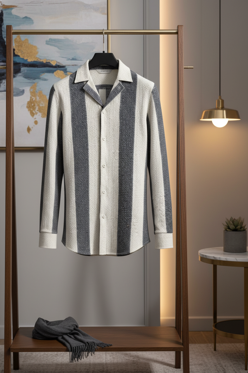 Gros plan sur le mélange coton-polyester, mettant en évidence la texture douce et le matériau respirant.