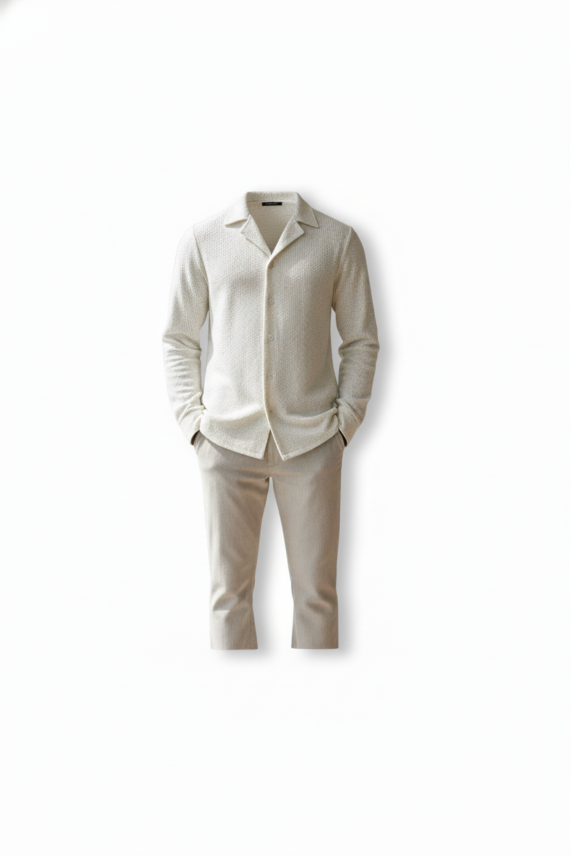 Idée d'association : chemise homme avec jean, montrant les multiples possibilités de style.