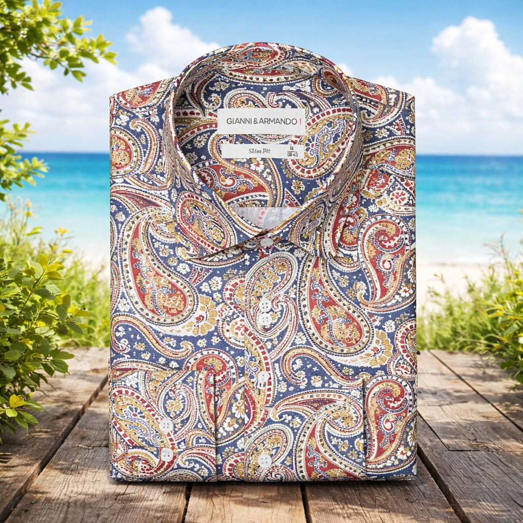 Kombination aus Slim Fit Herrenhemd und Jeans, stilvolles Outfit für Freizeit