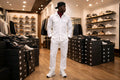 Chemise en veste 100 % lin Blanc Coupe Regular
