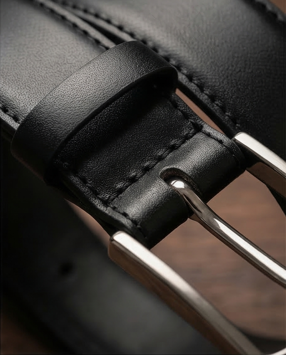 Emballage de la ceinture en cuir noire – design haut de gamme Gianni & Armando