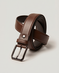 Gianni & Armando Ceinture en cuir véritable pour homme Marron
