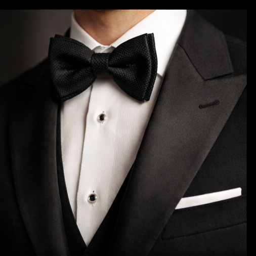 Gianni and Armando Smoking homme avec col pointu – une seule boutonnière, coupe slim fit, en laine