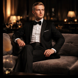 Gianni and Armando Herren Smoking mit Spitzkragen – Einreihig, Slim Fit, aus  Wolle
