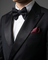 Gianni and Armando  Doppelreiher smoking schwarz Slim Fit Herren Smoking aus  Wolle