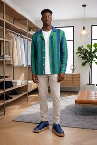 Chemise homme en tricot de coton coupe régulière – douce, stylée et confortable