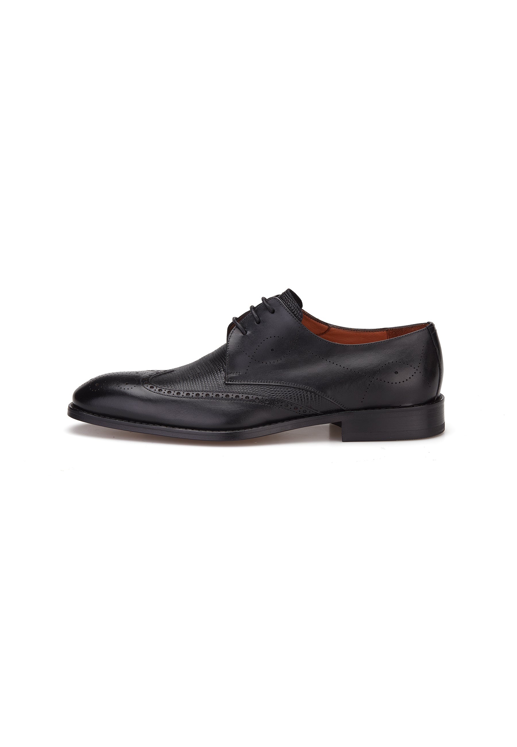 Gianni & Armando Business Schuhe schnürer Schwarz mattes und geprägte Leder 6612-114