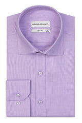 Slim Fit Original Business Hemd in Rosa unifarben Oxford-Gewebe aus 100 % Baumwolle.