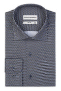 Slim-Fit Hemd mit Muster 100 % Satinierte Baumwolle.