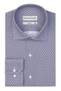 Slim-Fit Hemd mit muster 100 % Satinierte Baumwolle.