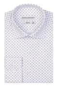 Slim- Fit Hemd  mit Muster 100 % Satinierte Baumwolle.