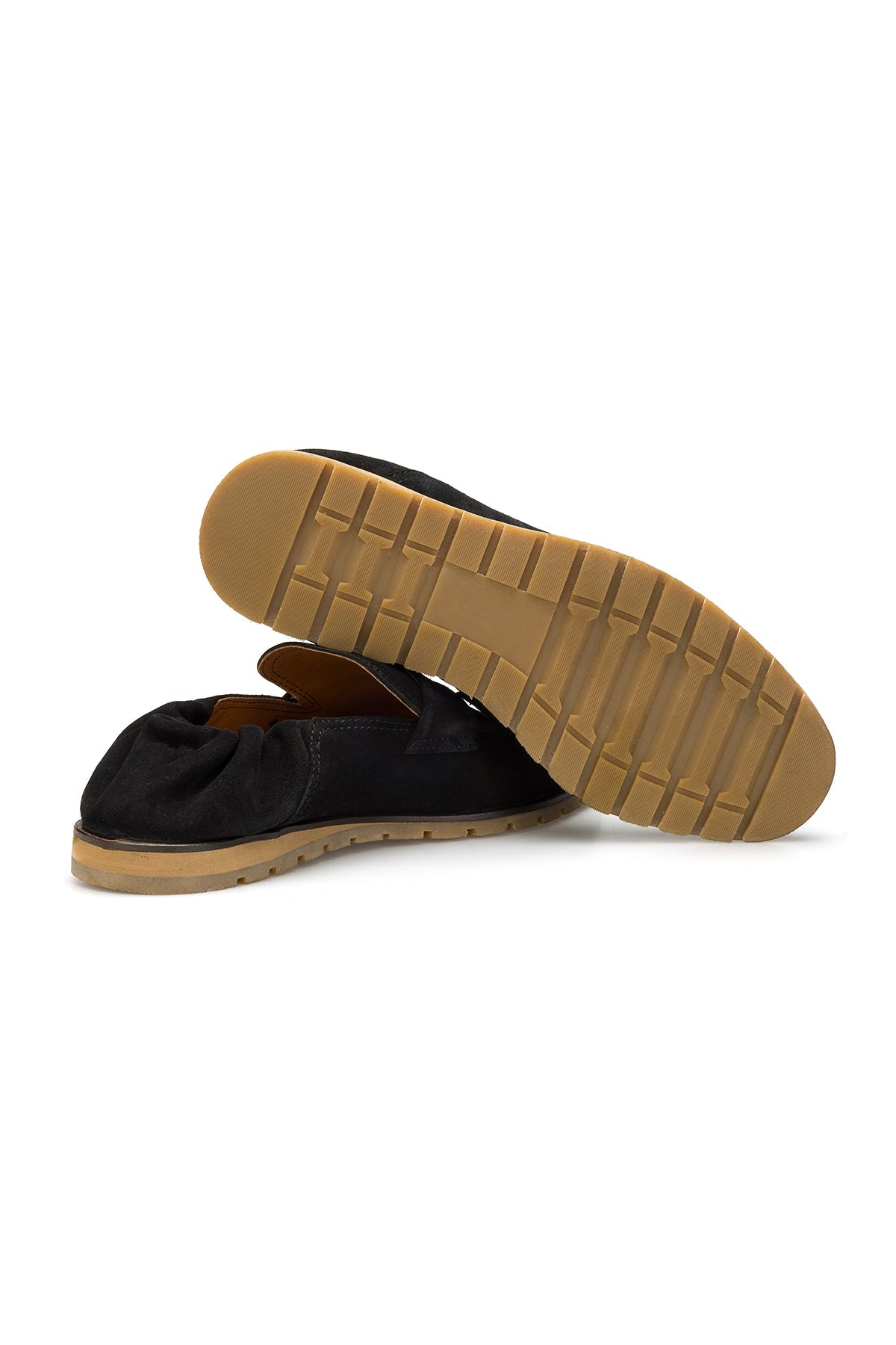 Rückansicht des Loafers mit markanter Schlüpfer‑Schuhspitze