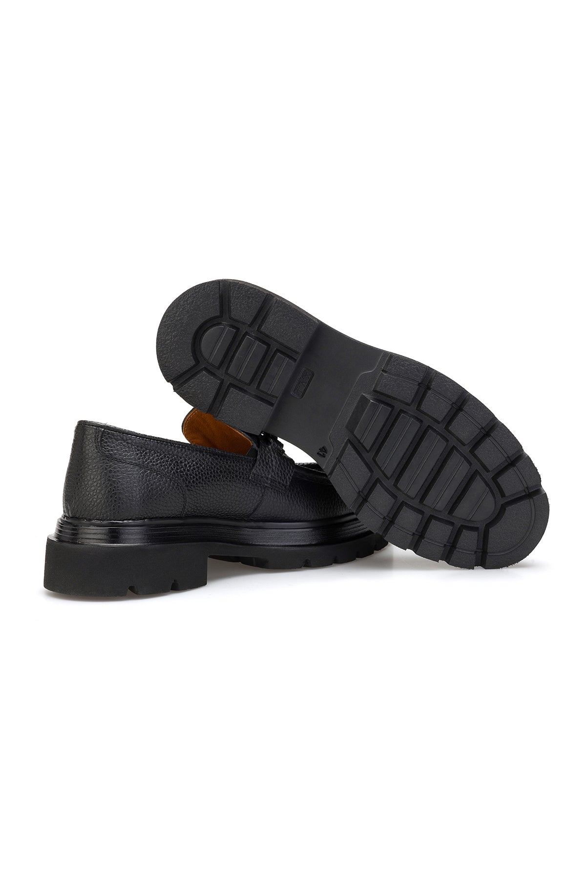 Rückansicht der schwarzen Gianni & Armando Casual Schuhe mit Schlüpferverschluss