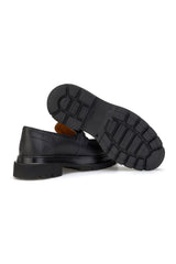 Rückansicht der schwarzen Gianni & Armando Casual Schuhe mit Schlüpferverschluss