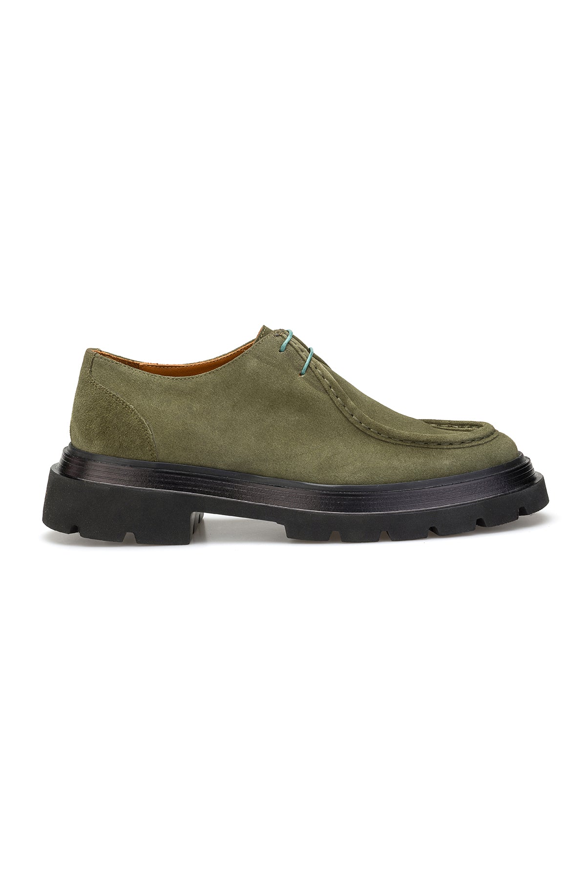 Halbschuhe Olive Grün Wildleder 3094-41