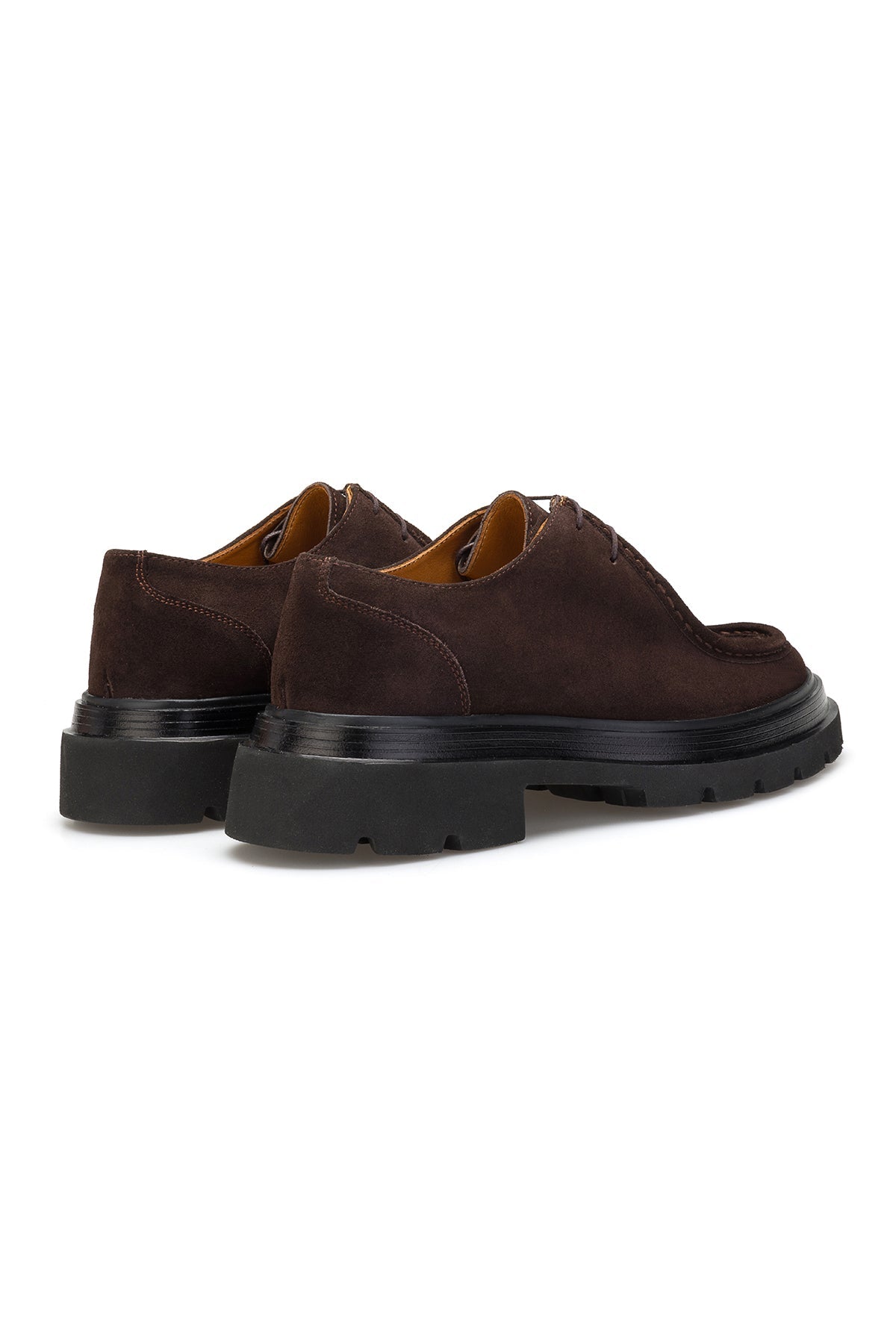 Vue intérieure avec doublure en cuir véritable doux et semelle EVA
