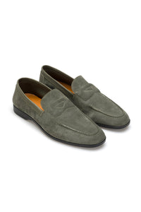 Gianni and Armando Loafer Wild Leder Olive Grün