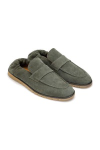 Gianni and Armando Loafer Wild Leder Olive Grün