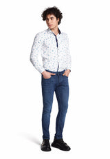Slim-Fit Men Jeans Blue.