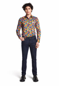 Regular Men Jeans Navy-Blue.