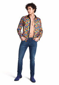 Jean Regular Homme Bleu.