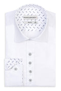 Slim Fit Original Frezeithemden in Weiss unifarben 100 % Satinierte Baumwolle.