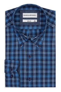 Slim Fit Original Button-Down Karohemden 100 % Baumwolle.