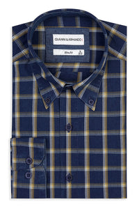 Slim Fit Original Button-Down Karohemden 100 % Baumwolle.