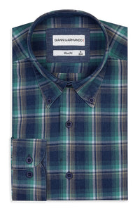 Slim Fit Original Button-Down Karohemden 100 % Baumwolle.