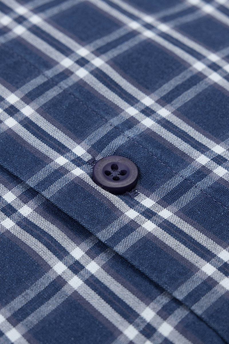 Gianni & Armando Slim Fit Karohemd aus 100 % Baumwolle in Karo, Rückenansicht