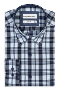 Slim Fit Original Button-Down Karohemden 100 % Baumwolle.