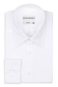 Gianni and Armando chemise homme Slim Fit à col long Blanc