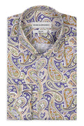 Chemise Slim Fit homme à motif paisley multicolore –