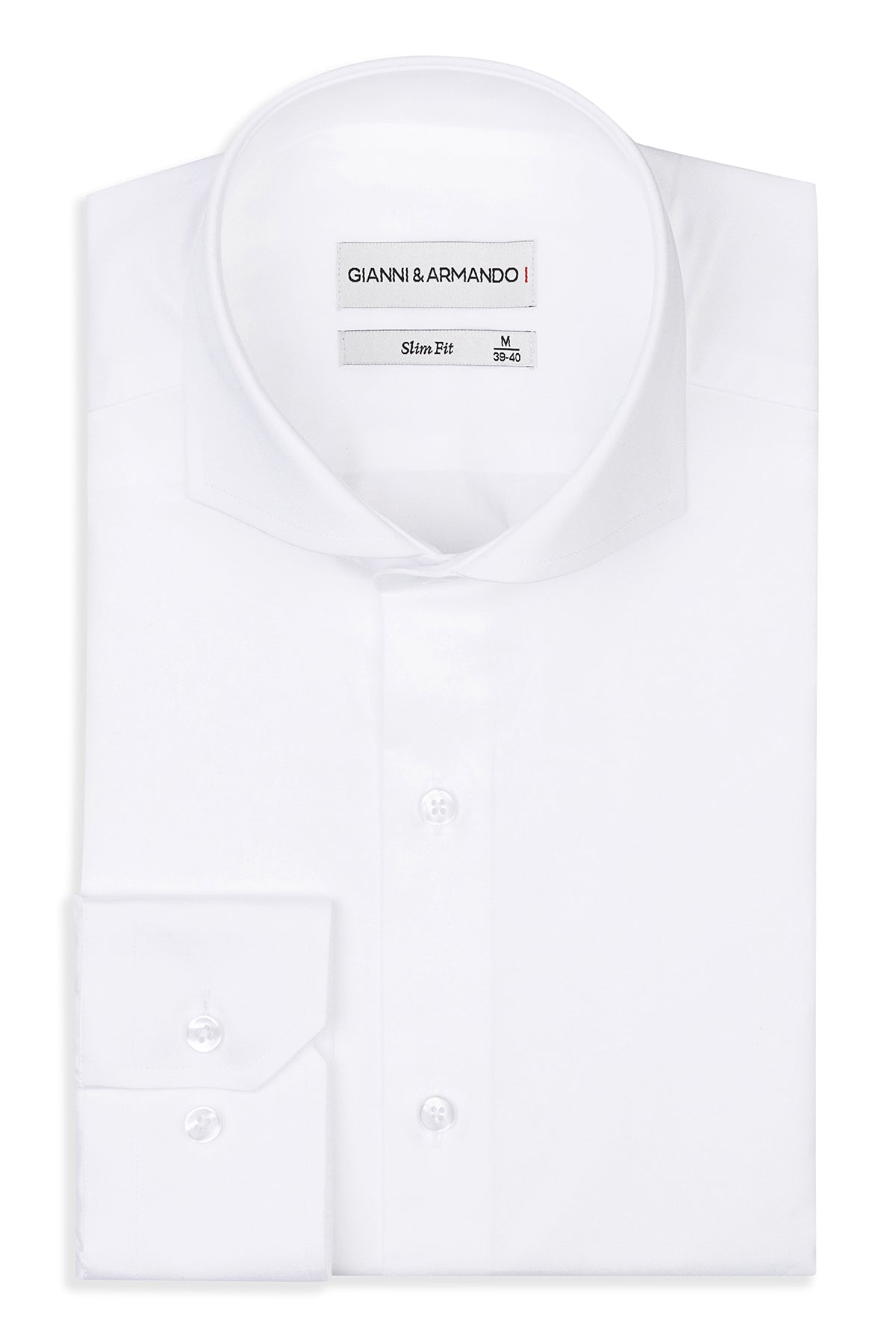 Vue de face de la chemise homme avec col italien
