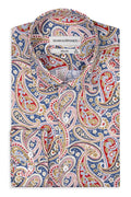 Herren Slim Fit Hemd mit mehrfarbigem Paisley-Muster