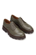 Gianni and Armando Casual Schuhe Flotter Leder Khaki Grün