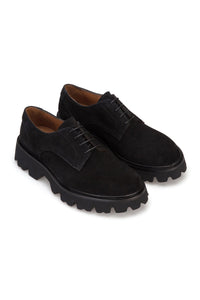 Herren Schuhe aus echtem Wildleder – Schwarz  Casual Schuhe