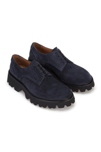 Herren Schuhe aus echtem Wildleder – Navy-Blue Casual Schuhe