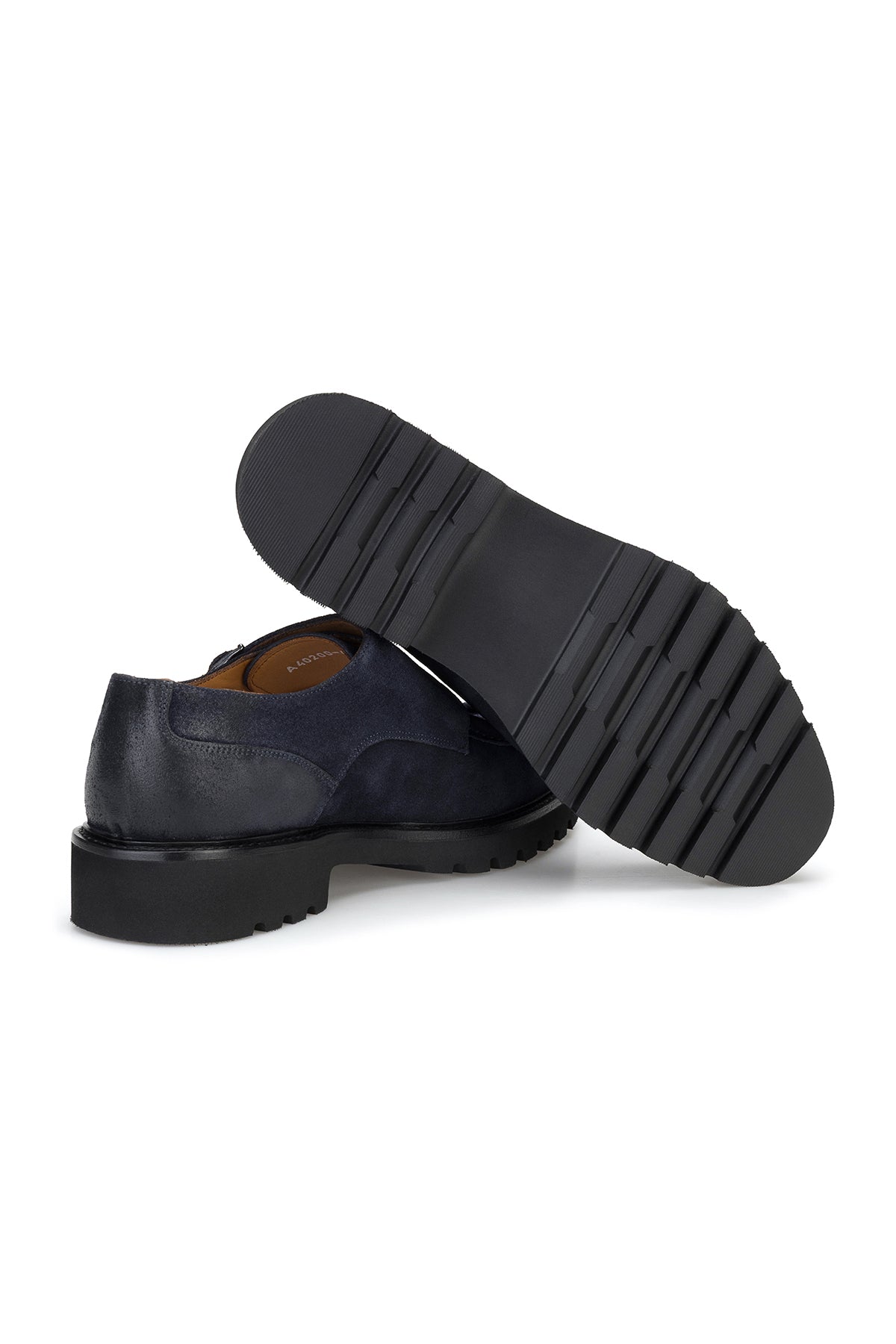 Innenansicht aus echtem Leder der Double Monk Schuhe