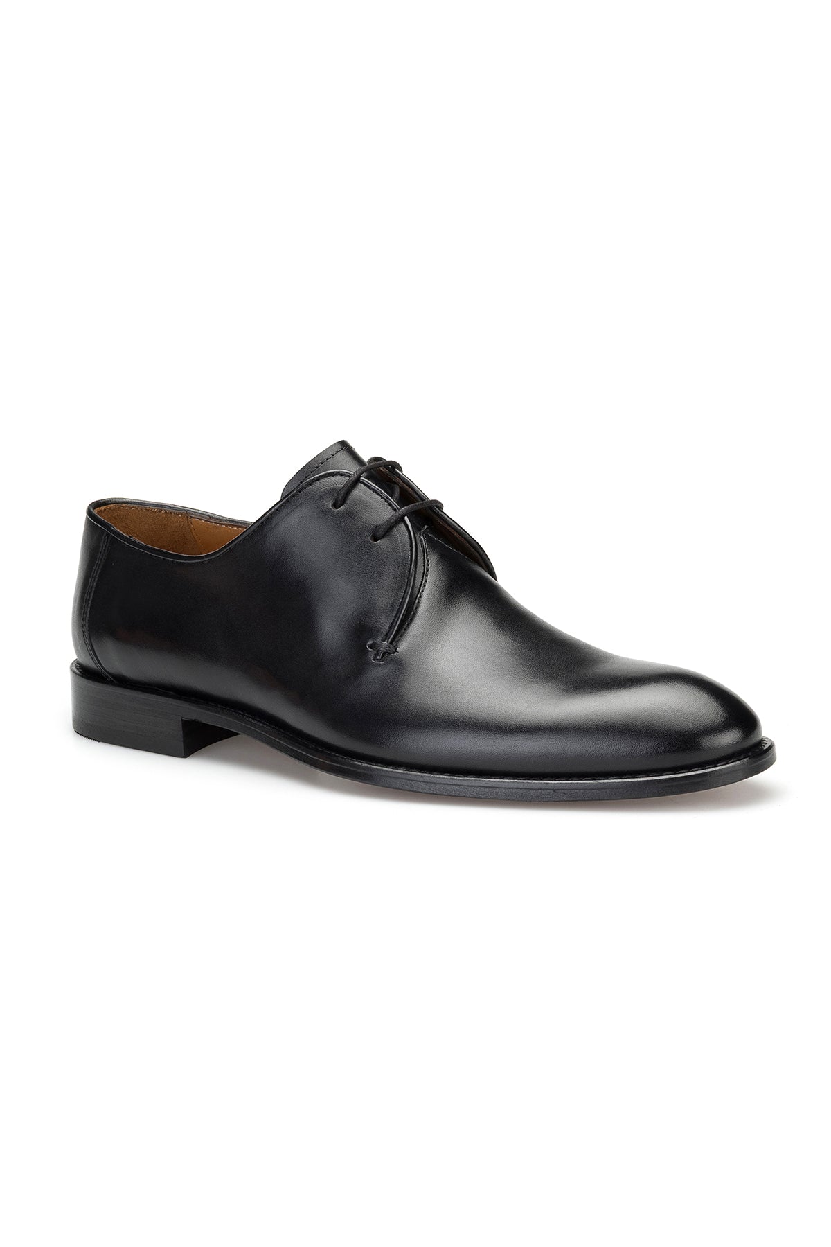 Vollleder-Herren Lederschuh – Vorderansicht mit eleganter Schuhspitze
