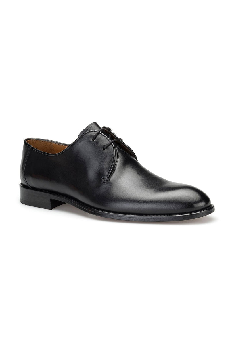 Vollleder-Herren Lederschuh – Vorderansicht mit eleganter Schuhspitze