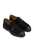 Gianni and Armando Double Monk Wildleder Schwarz