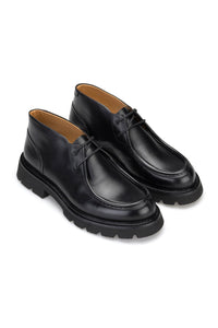 Gianni and Armando Schnürboots weiche Leder  Schwarz