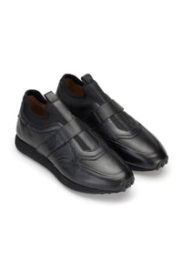 Gianni and Armando Soft weich Leder Sneakers Schwarz Artikel 010-3