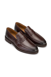 Gianni and Armando Business-Schuhe Schlüpfer  Braun