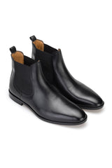 Gianni and Armando Lederstiefel Schwarz